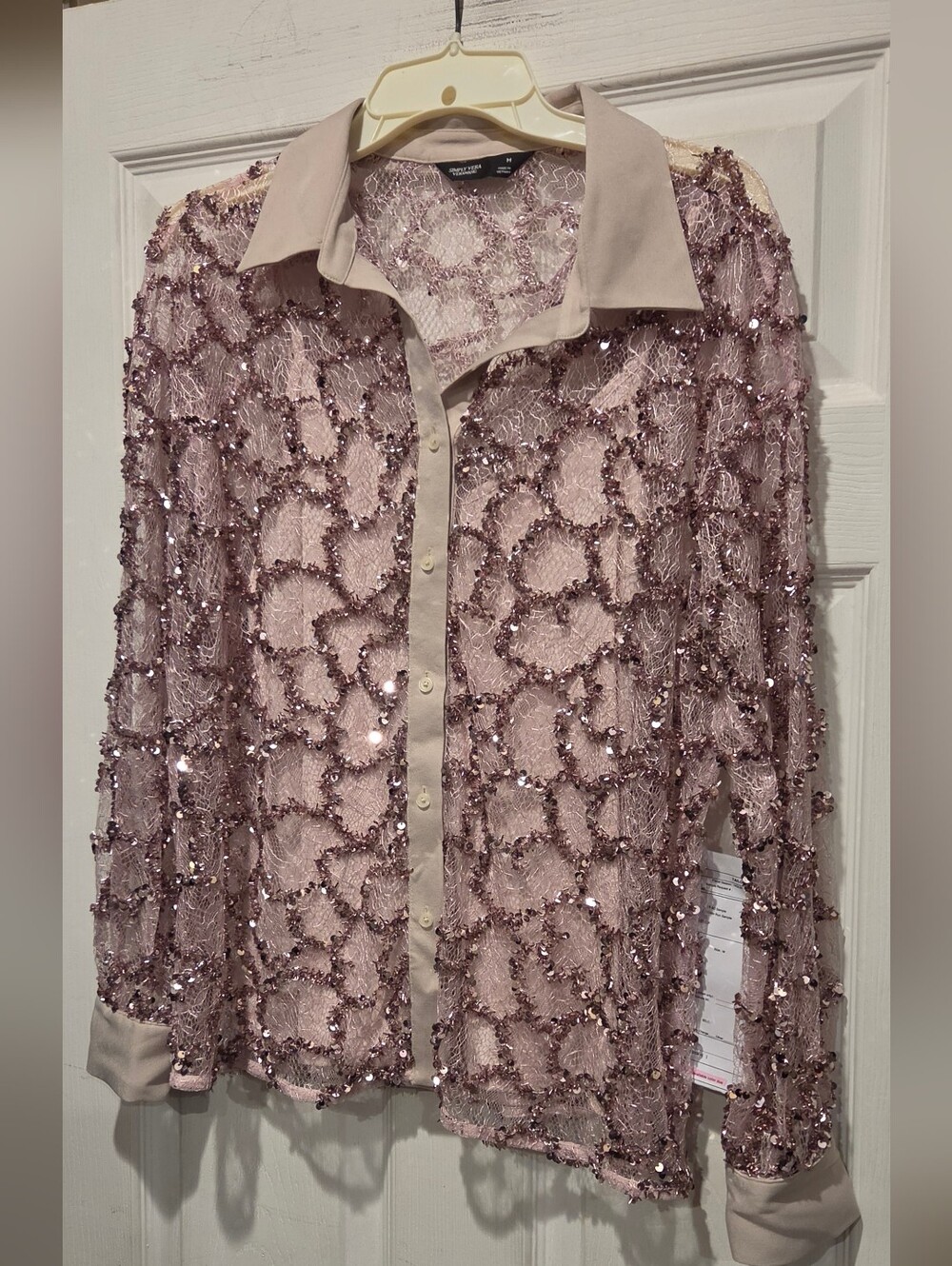 SIMPLY VERA VERA WANG BUTTON DOWN TOP